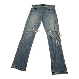 Lucky Brand Sienna Slim Boyfriend Jeans Light‎ Wash Distressed Women's Size 6 28